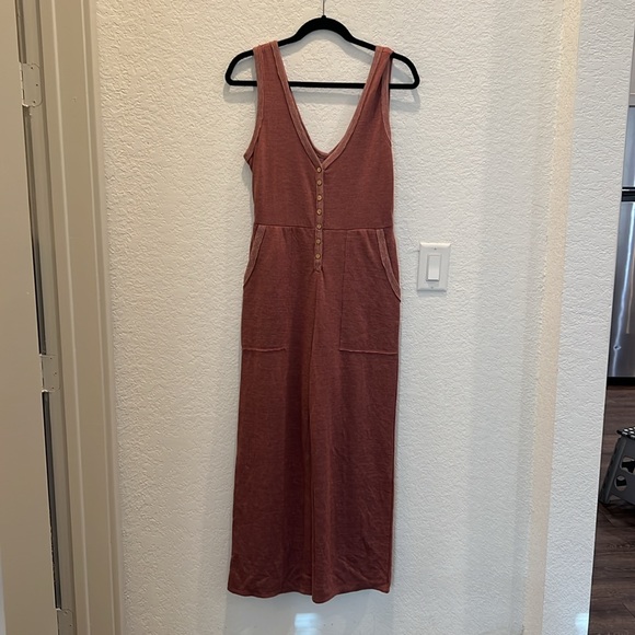 NWOT Free People Beach Sleeveless V-Neck Button-Front romper jumpsuit - XS - Picture 3 of 10